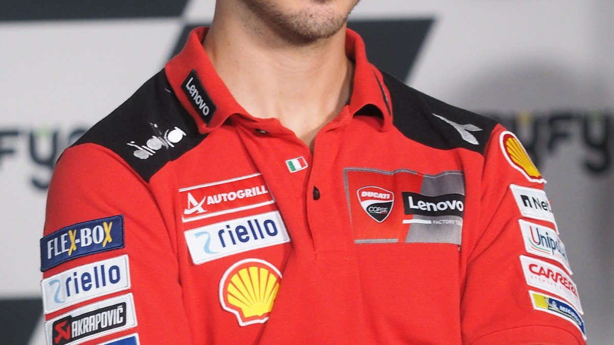 Francesco Bagnaia celebrating on the Ducati Desmosedici GP24 after winning the Indonesian MotoGP Sprint at Mandalika