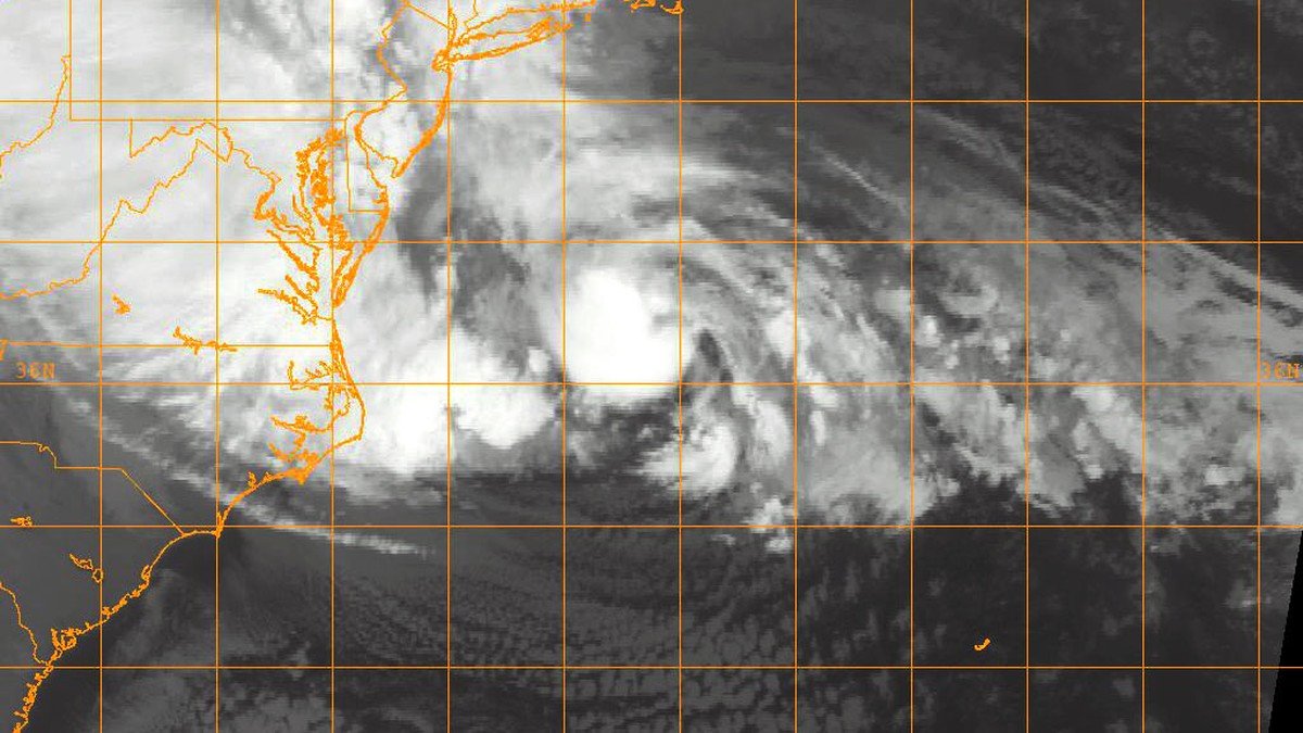 Satellite imagery of Hurricane Helene making landfall on Florida Gulf Coast with massive eye wall