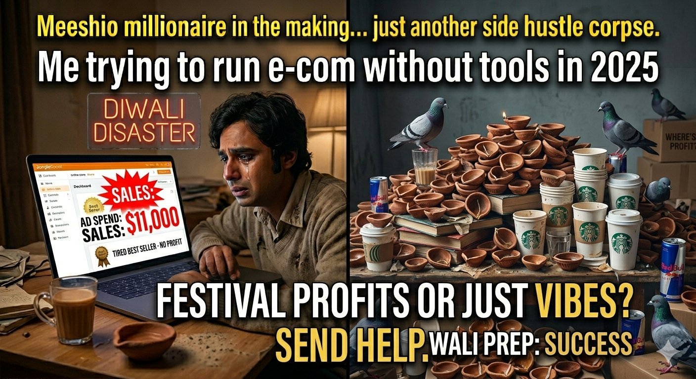 Illustration für Diwali Dollars oder Festival Fail? Wie indische Online-Verkäufer wirklich Geld verdienen (ohne zu weinen)