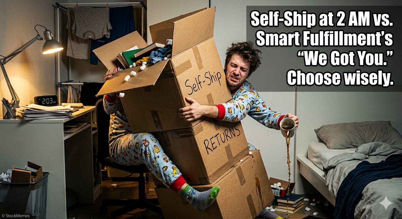 Illustration für Lassen Sie die Logistik Ihrem Nebengeschäft nicht im Weg stehen: Flipkart Smart Fulfillment vs. Shipping Yourself