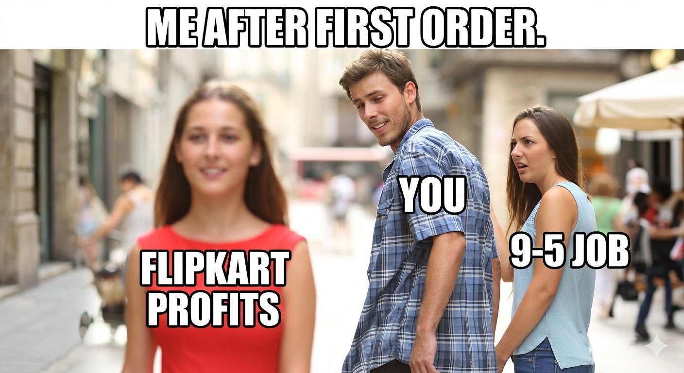 Ilustración destacada para Flipkart Hustle 101: Cómo hacer dinero de las cosas en su armario (sin el olor de una venta de garaje)