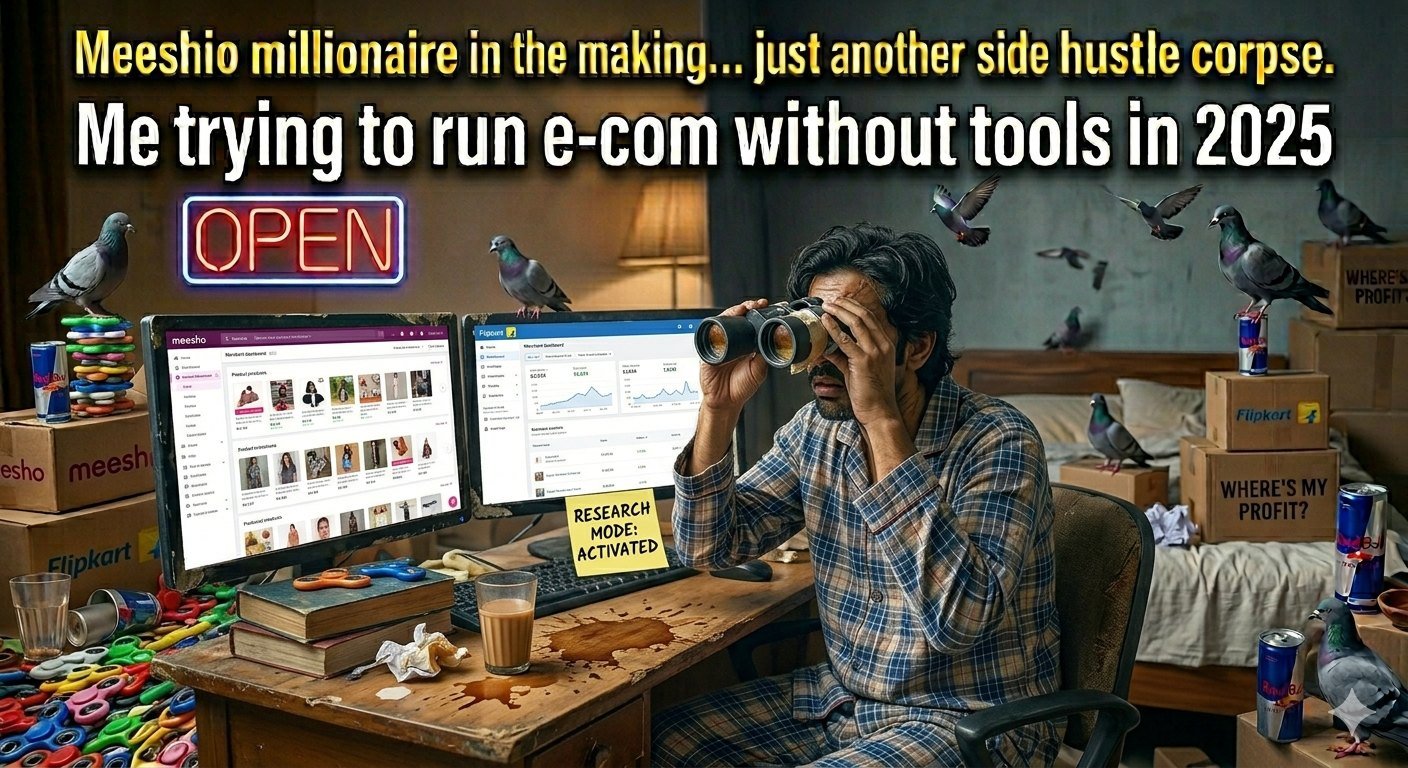 Wie man Produktforschung wie ein Profi auf Meesho und Flipkart im Jahr 2025 macht (ohne deine Seele zu verkaufen)