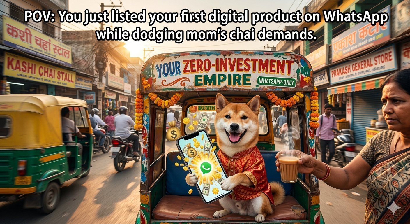 ¿Una ilustración destacada para No Inversión? Empieza a vender en línea desde la India como un jefe (o un Hustler Broke)