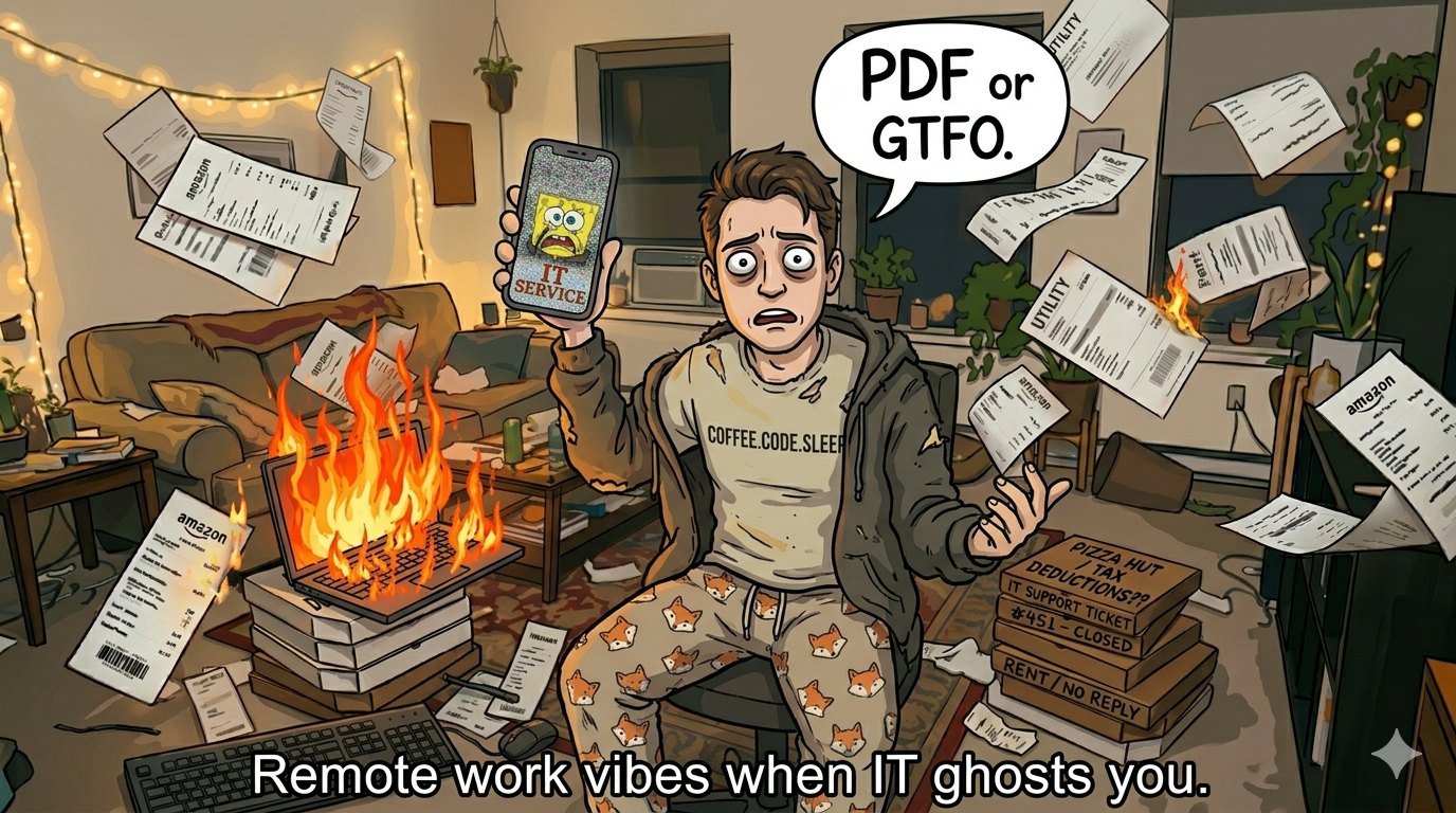 Illustration für Oh toll, eine weitere "How to Turn Your Phone Pics in eine PDF" Geschichte, weil das Leben dich hasst.