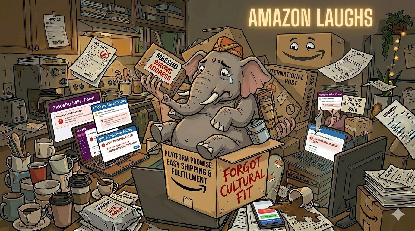 Illustration für Self-Ship oder Platform Hell: Warum indische Verkäufer in beiden Fällen verschraubt sind (wählen Sie Ihr Gift)