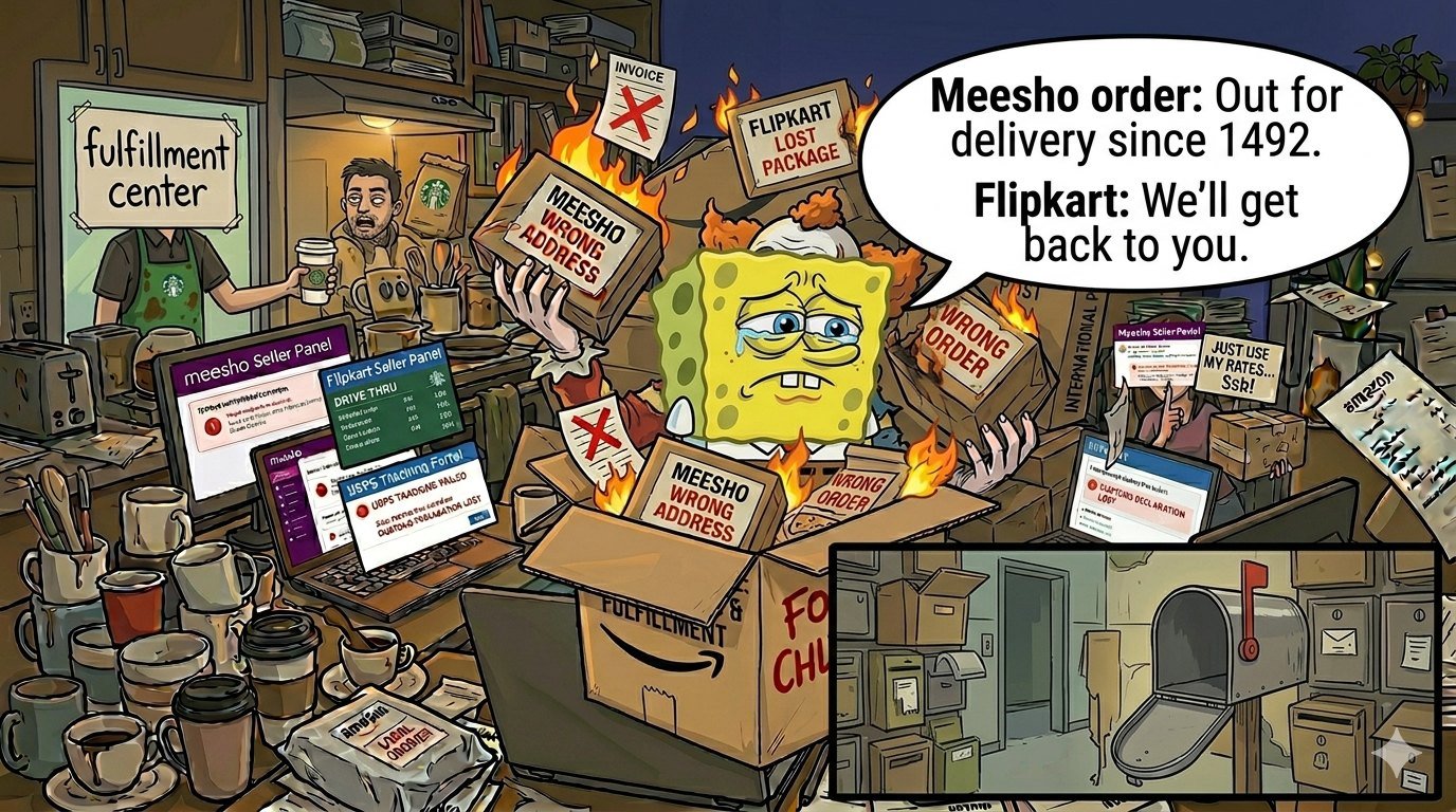 Ilustración destacada para cuando su Meesho o Flipkart Orden fantasmas usted más que su último partido de Hinge
