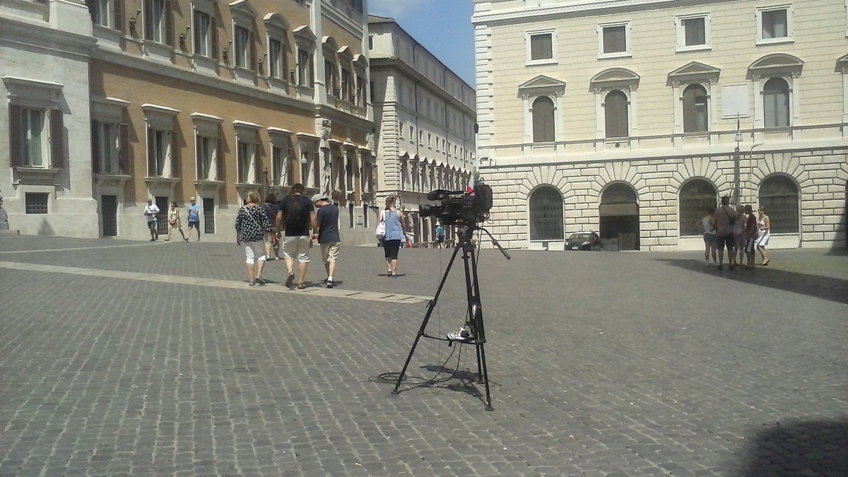 Edifício histórico Palazzo Chigi em Roma onde se reúne o conselho de ministros italiano