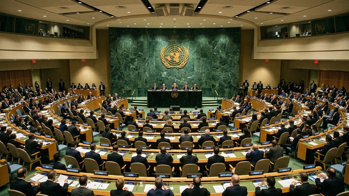 King Abdullah II of Jordan addressing the 79th session of the United Nations General Assembly
