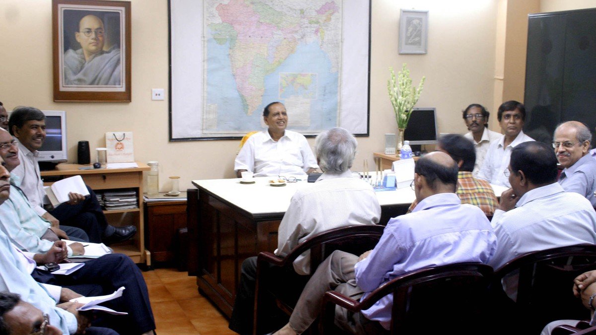Microphone in radio broadcasting studio symbolizing the Mann Ki Baat address