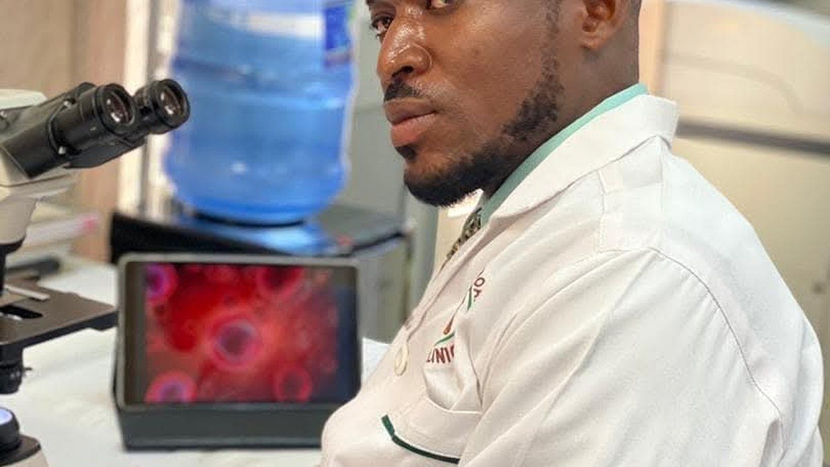 Medical healthcare worker wearing protective equipment in a clinic setting