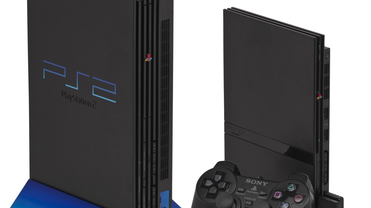 PlayStation video game console and controllers in modern home entertainment setting