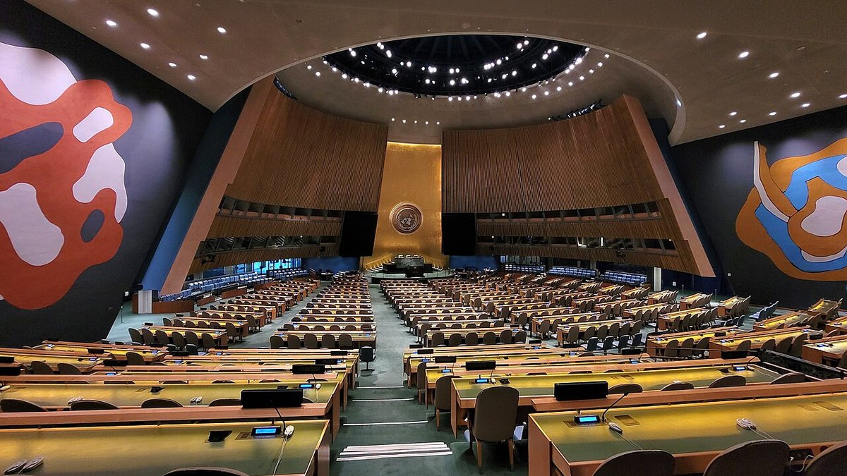 UN Secretary-General António Guterres delivers solemn peace address at UN headquarters