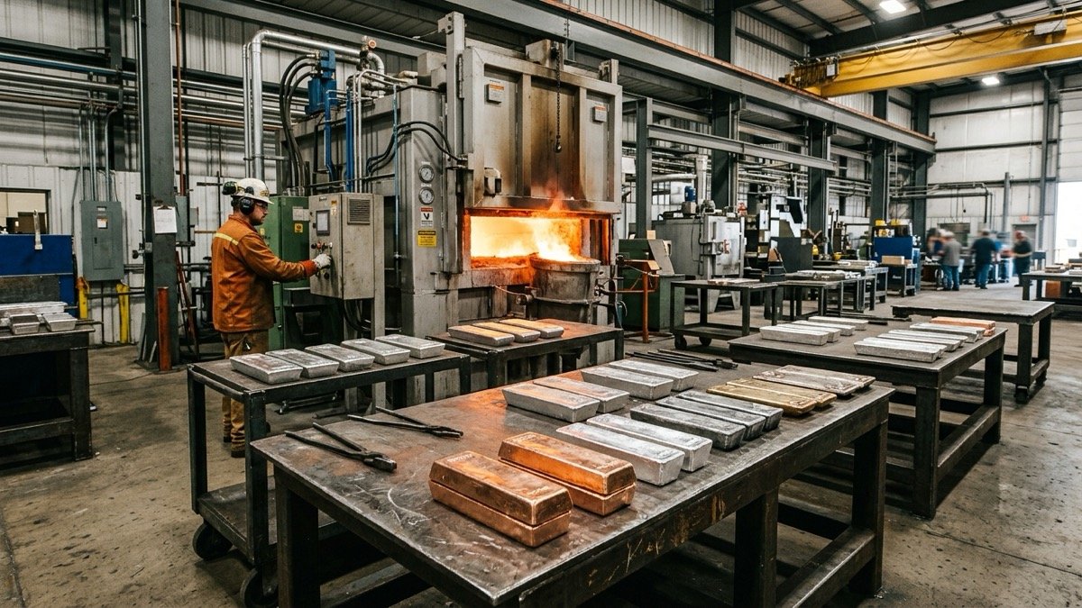 Industrielle Metallurgieanlage zur Veredelung hochreiner kritischer Mineralien