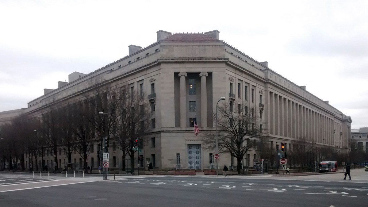 Sede do edifício Robert F. Kennedy do Departamento de Justiça em Washington, D.C.